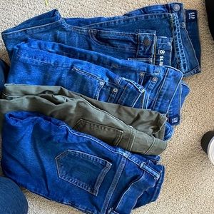 Lot of gap jeans ranging from gently used to new- 6 pairs total